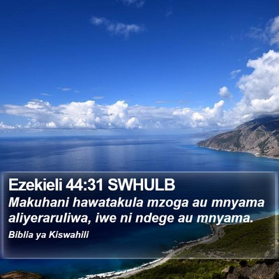 Ezekieli 44:31 SWHULB Bible Verse Image