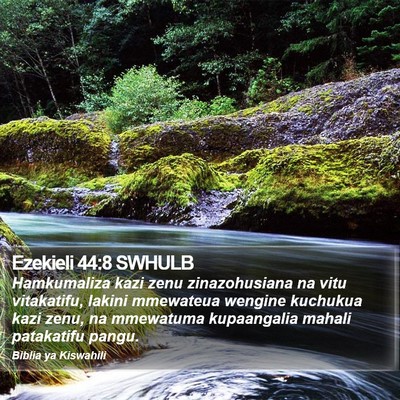Ezekieli 44:8 SWHULB Bible Verse Image