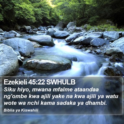 Ezekieli 45:22 SWHULB Bible Verse Image
