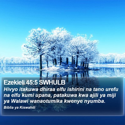 Ezekieli 45:5 SWHULB Bible Verse Image