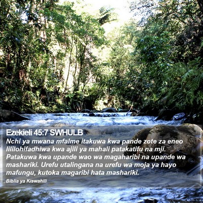 Ezekieli 45:7 SWHULB Bible Verse Image