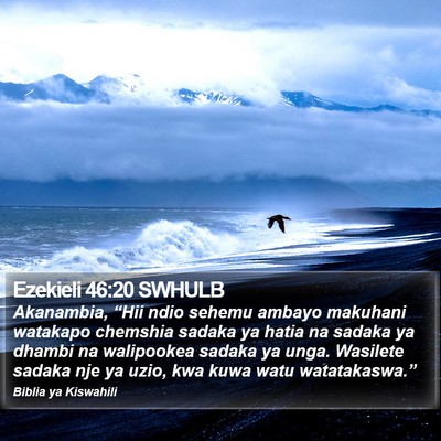 Ezekieli 46:20 SWHULB Bible Verse Image