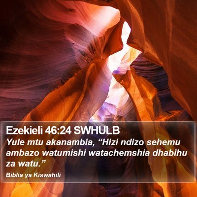 Ezekieli 46:24 SWHULB Bible Verse Image