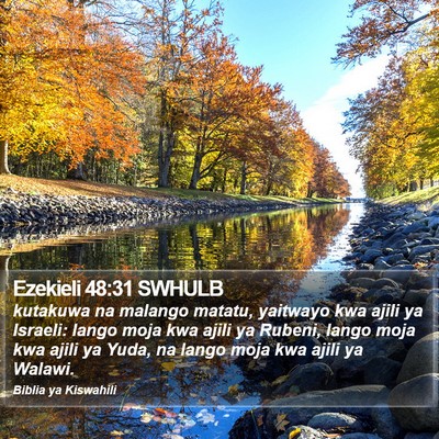 Ezekieli 48:31 SWHULB Bible Verse Image