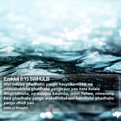 Ezekieli 5:13 SWHULB Bible Verse Image