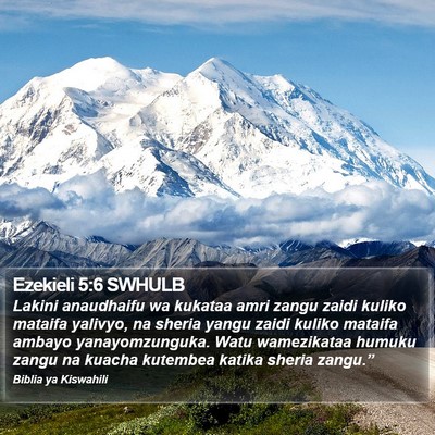 Ezekieli 5:6 SWHULB Bible Verse Image