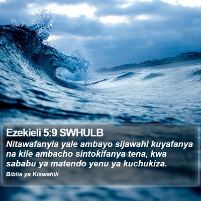 Ezekieli 5:9 SWHULB Bible Verse Image