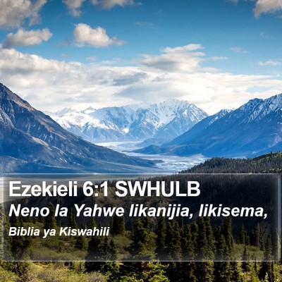 Ezekieli 6:1 SWHULB Bible Verse Image