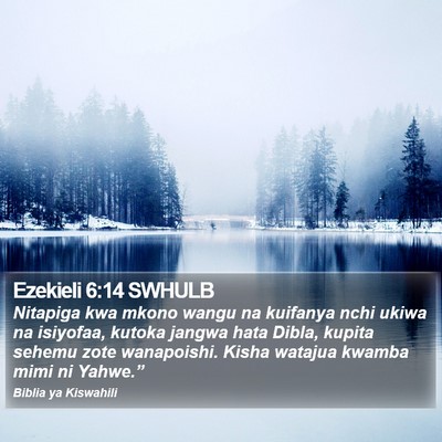 Ezekieli 6:14 SWHULB Bible Verse Image