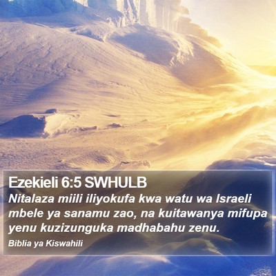 Ezekieli 6:5 SWHULB Bible Verse Image