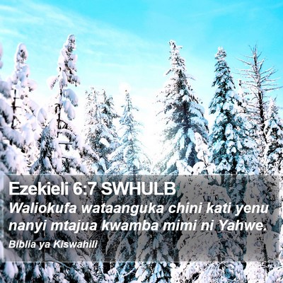 Ezekieli 6:7 SWHULB Bible Verse Image