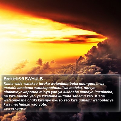 Ezekieli 6:9 SWHULB Bible Verse Image