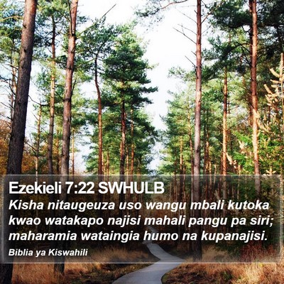 Ezekieli 7:22 SWHULB Bible Verse Image