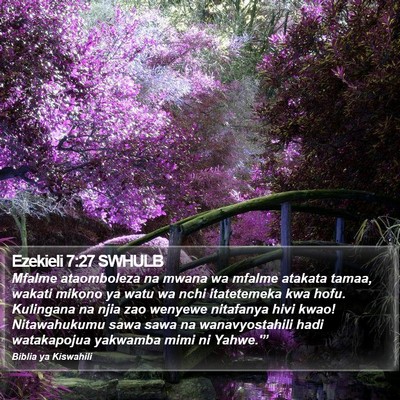 Ezekieli 7:27 SWHULB Bible Verse Image
