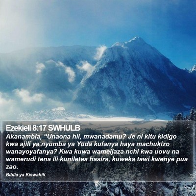 Ezekieli 8:17 SWHULB Bible Verse Image