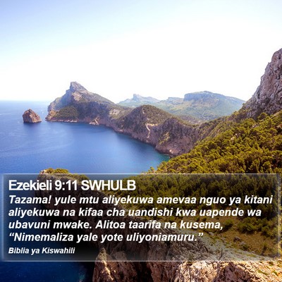 Ezekieli 9:11 SWHULB Bible Verse Image