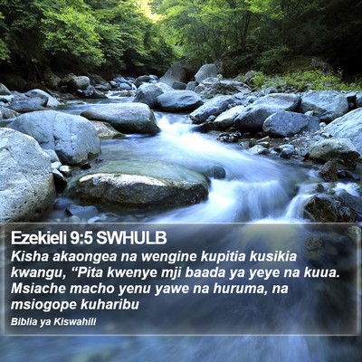 Ezekieli 9:5 SWHULB Bible Verse Image