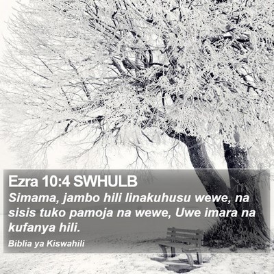 Ezra 10:4 SWHULB Bible Verse Image