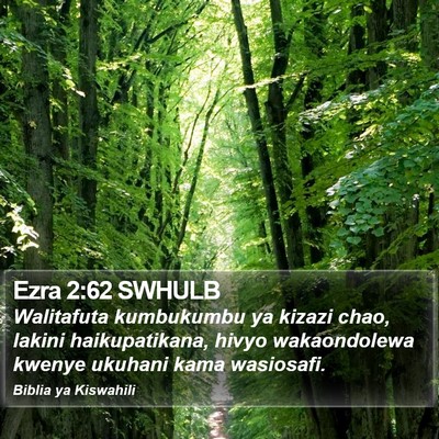 Ezra 2:62 SWHULB Bible Verse Image