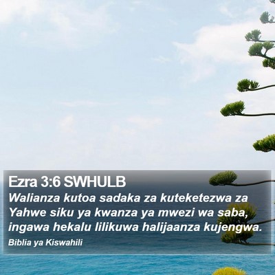 Ezra 3:6 SWHULB Bible Verse Image