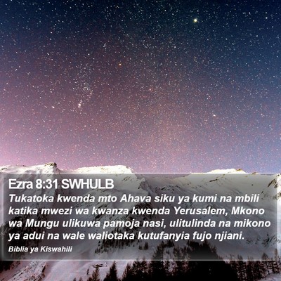 Ezra 8:31 SWHULB Bible Verse Image