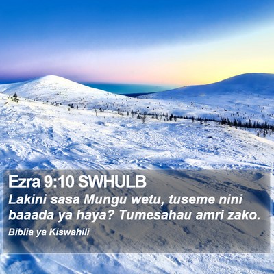 Ezra 9:10 SWHULB Bible Verse Image