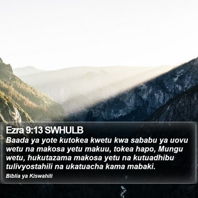 Ezra 9:13 SWHULB Bible Verse Image
