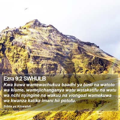 Ezra 9:2 SWHULB Bible Verse Image