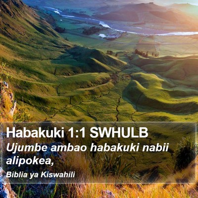 Habakuki 1:1 SWHULB Bible Verse Image
