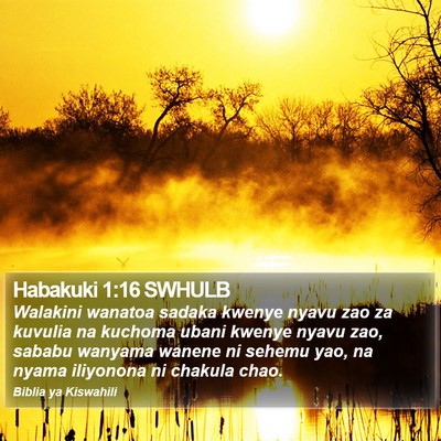 Habakuki 1:16 SWHULB Bible Verse Image