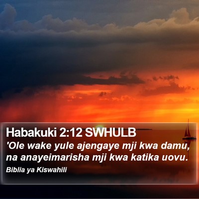 Habakuki 2:12 SWHULB Bible Verse Image