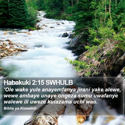 Habakuki 2:15 SWHULB Bible Verse Image