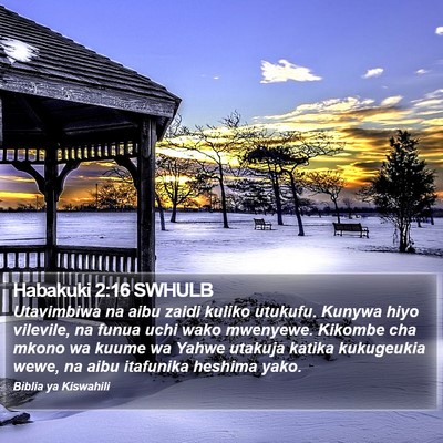 Habakuki 2:16 SWHULB Bible Verse Image