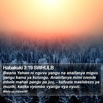 Habakuki 3:19 SWHULB Bible Verse Image