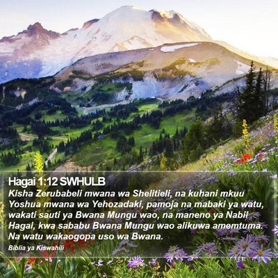 Hagai 1:12 SWHULB Bible Verse Image