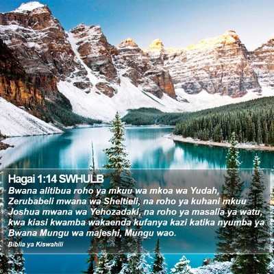 Hagai 1:14 SWHULB Bible Verse Image