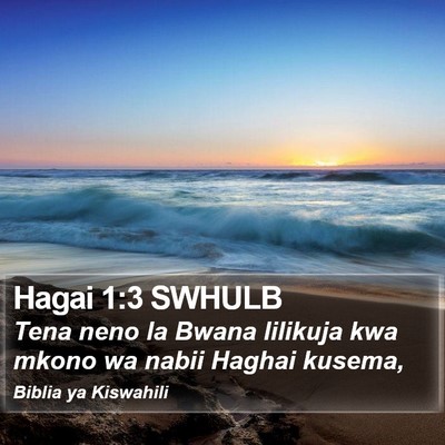 Hagai 1:3 SWHULB Bible Verse Image