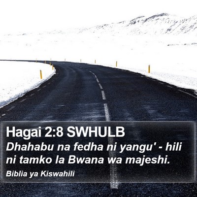 Hagai 2:8 SWHULB Bible Verse Image