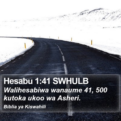 Hesabu 1:41 SWHULB Bible Verse Image