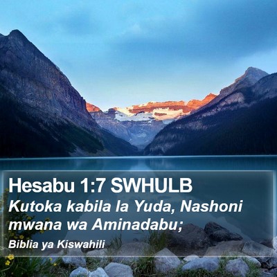 Hesabu 1:7 SWHULB Bible Verse Image