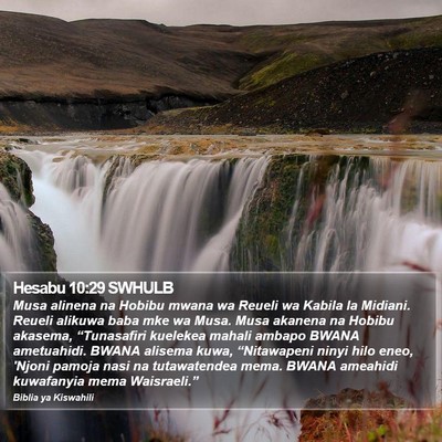 Hesabu 10:29 SWHULB Bible Verse Image
