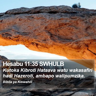 Hesabu 11:35 SWHULB Bible Verse Image