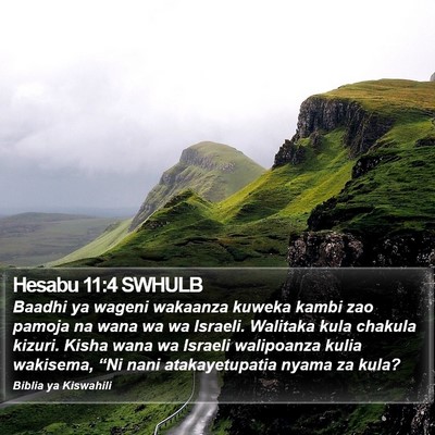 Hesabu 11:4 SWHULB Bible Verse Image