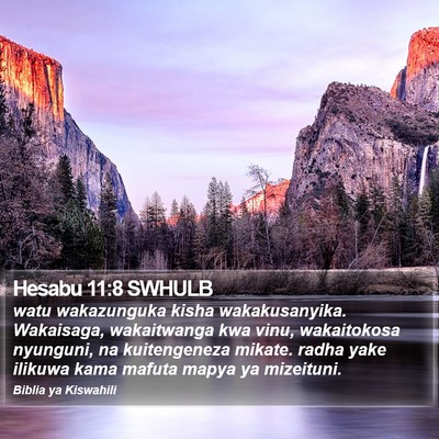 Hesabu 11:8 SWHULB Bible Verse Image