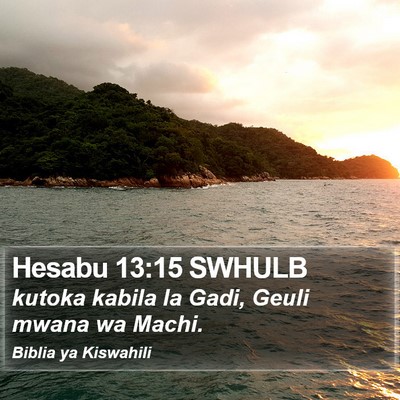 Hesabu 13:15 SWHULB Bible Verse Image