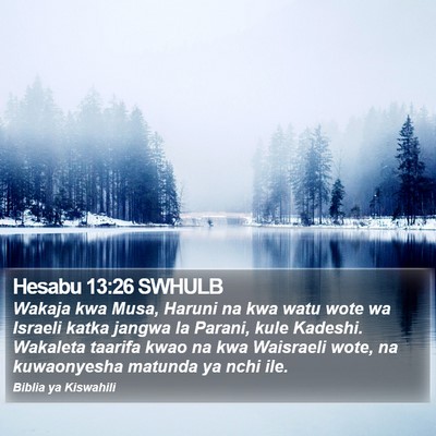 Hesabu 13:26 SWHULB Bible Verse Image