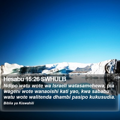 Hesabu 15:26 SWHULB Bible Verse Image