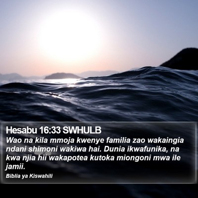 Hesabu 16:33 SWHULB Bible Verse Image