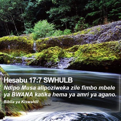 Hesabu 17:7 SWHULB Bible Verse Image