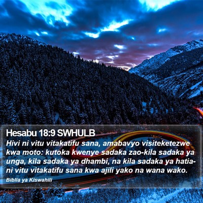 Hesabu 18:9 SWHULB Bible Verse Image